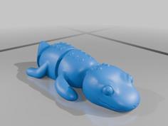 Tiny Cute Flexi Crocodile – Wiggle Croc 3D Printer Model