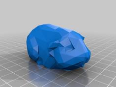 Low Poly Guinea Pig 3D Printer Model