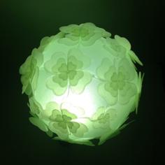 Deltoidal Icositetrahedron Puzzle Lamp Shade – Clover 3D Printer Model