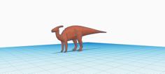 Low Polly Parasaurolophus 3D Printer Model