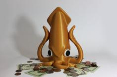 Squid Bank 3D Printer Model