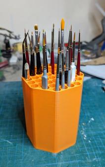 Paintbrush Stand, Up To 52 Brushes 3D Printer Model