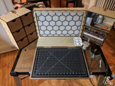 Laser Cut Portable Paint Station