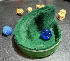 Felt-lined Dice Roller 3D Printer Model