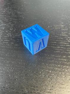 20mm UVW Calibration Cube 3D Printer Model