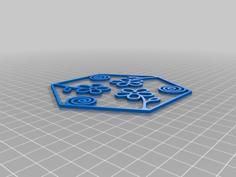 100Hex-outline-Flowers-Remix 3D Printer Model