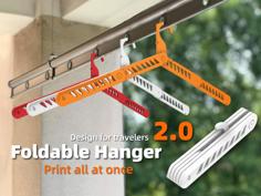 Foldable Hanger – Print All At Once 3D Printer Model