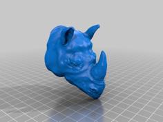 Rhino Coat Hanger 3D Printer Model