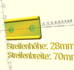 Customizable Label Holder 3D Printer Model