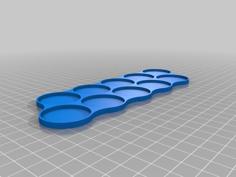 Movement Tray 10 X 32mm (Long) 3D Printer Model