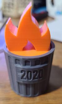 Trash Fire 3D Printer Model