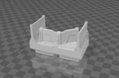 Basic Infested Spaceport Hallway Blocked (Dungeon Blocks Compatible) 3D Printer Model