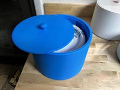 Paper Plate Storage Container 3D Printer Model