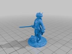 Tiefling Pirate 3D Printer Model