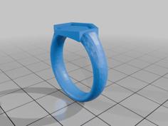 Hexagon Ring Blank 3D Printer Model