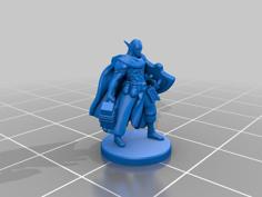 Elf Cleric Miniature 3D Printer Model