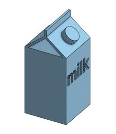 Milk Carton 3D Printer Model