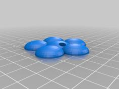 3D Flower Button 3D Printer Model