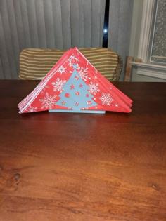 Christmas Tree Napkin Holder 3D Printer Model