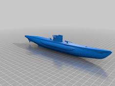 U-Boat VIIC 3D Printer Model