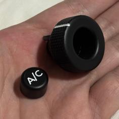 NA Miata HVAC A/C Knob Controls 3D Printer Model