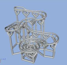 John 3:16 Rolling Ball Sculpture (Rev C) Marble Run Machine 3D Printer Model