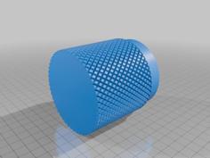 Knurled Container  With Lid 3D Printer Model