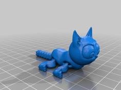 Articulated Cat Toy 3D Printer Model