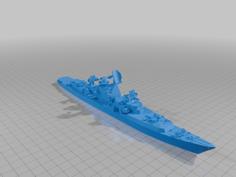 Kresta II Soviet Cruiser (1/600 And 1/1250) 3D Printer Model