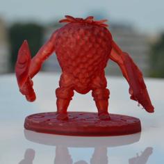 28mm Strawberry Knight V1 – “Strawbarian” 3D Printer Model