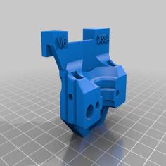 E3D V6 Mount For Tronxy X5SA (late 2019 Version 24V) 3D Printer Model