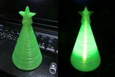 Small Christmas Tree For Phone LED Light 3D Printer Model