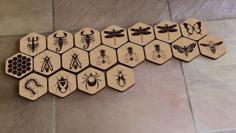 Hive Colony Tiles, Laser Cut