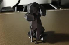 Low-Poly Poodle Dog 3D Printer Model