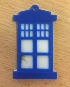 Doctor Who Tardis Keychain 3D Printer Model