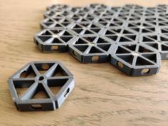 UltiMagHex – Remix Of Magnetic Hex Connector For Axolote Hex 3D Printer Model