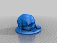 HALLOWEEN SKULL PUMPKIN 3D Printer Model