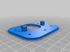 Plate For Repairing Furniture Hinges From The Door Side, Płytka Naprawcza Zawiasu Drzwi 3D Printer Model