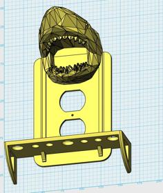 Shark Outlet Plate 3D Printer Model