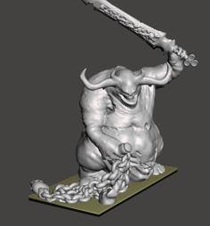 Warmaster 10mm Greater Demon Of Plagues Very Dirty One 3D Printer Model