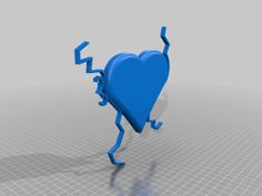 Grinch Heart Ornament 3D Printer Model