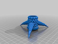 Cool Candle Holder On Reptile Feet 3D Printer Model