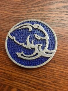 Mopar 426 Hemi Hellephant Fuel Door Medallion 3D Printer Model