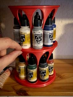 Rotary Vallejo Paint Organiser 3D Printer Model