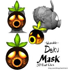 Wearable Deku Mask 3D Printer Model