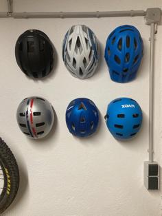 Universal Bicycle Helmet Wall Mount (MTB, Road, Gravel, …) 3D Printer Model