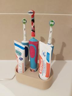 Electric Toothbrush Holder With Charger 3D Printer Model