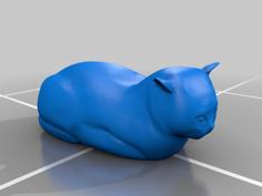 Molly (cat) Sculpture 3D Printer Model