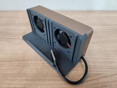 Phone Dock For Gaming On TV (with Fans And Type-c Hub) 3D Printer Model