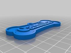 Customizable Dog Identification 3D Printer Model